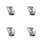 Service Caster 3.25 Inch Semi Steel Swivel Caster Set with Roller Bearing and Swivel Lock SCC SCC-30CS3420-SSR-BSL-4 - alternate 1